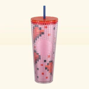 Starbucks 2025 Valentine’s Day Pink Tumbler 24 oz Limited Edition
